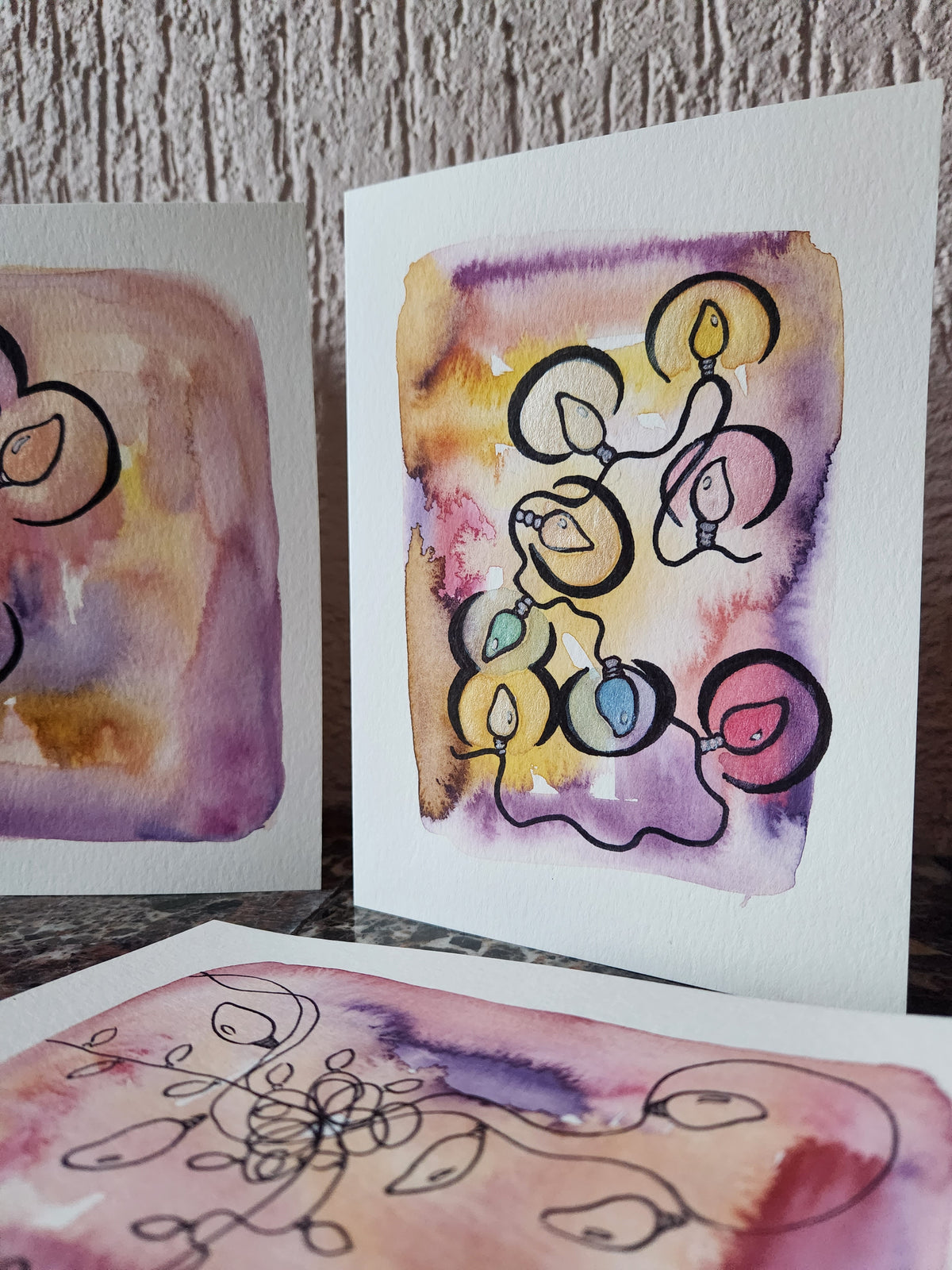 Winter Lights: Watercolour and Mixed Media Card Workshop