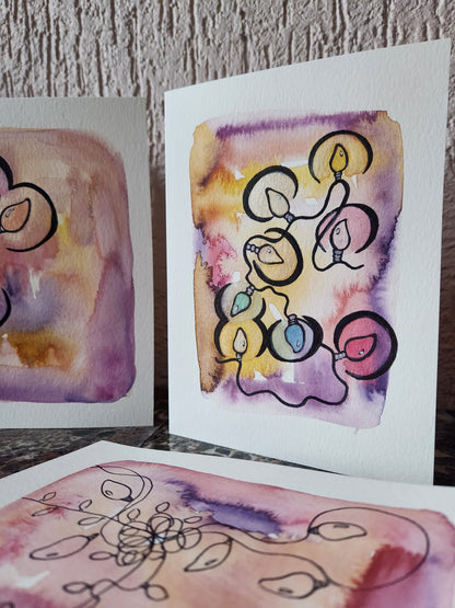 Winter Lights: Watercolour and Mixed Media Card Workshop