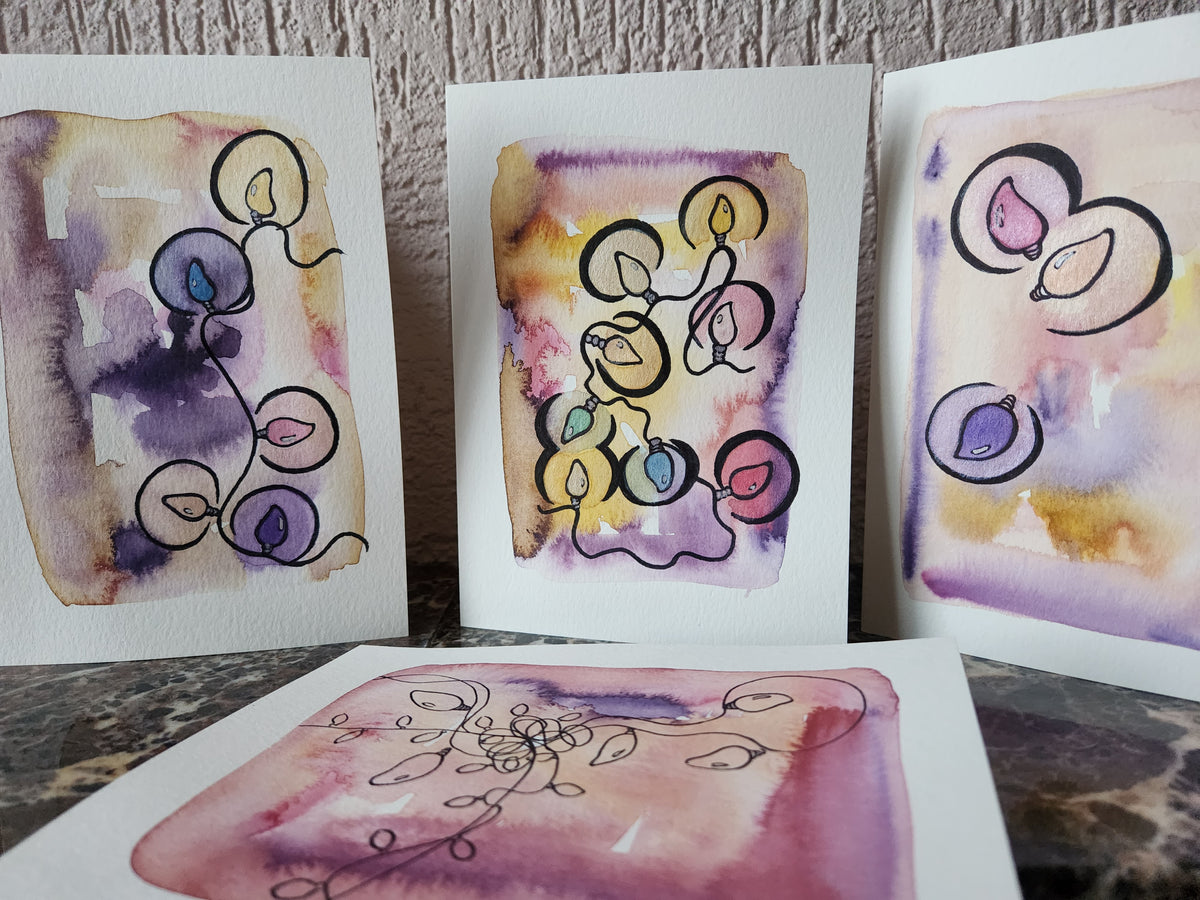 Winter Lights: Watercolour and Mixed Media Card Workshop