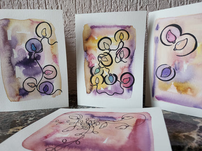 Winter Lights: Watercolour and Mixed Media Card Workshop