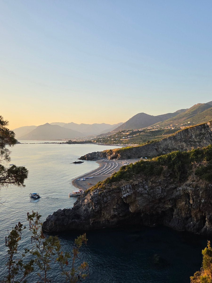 The Calabrian coast at golden hour