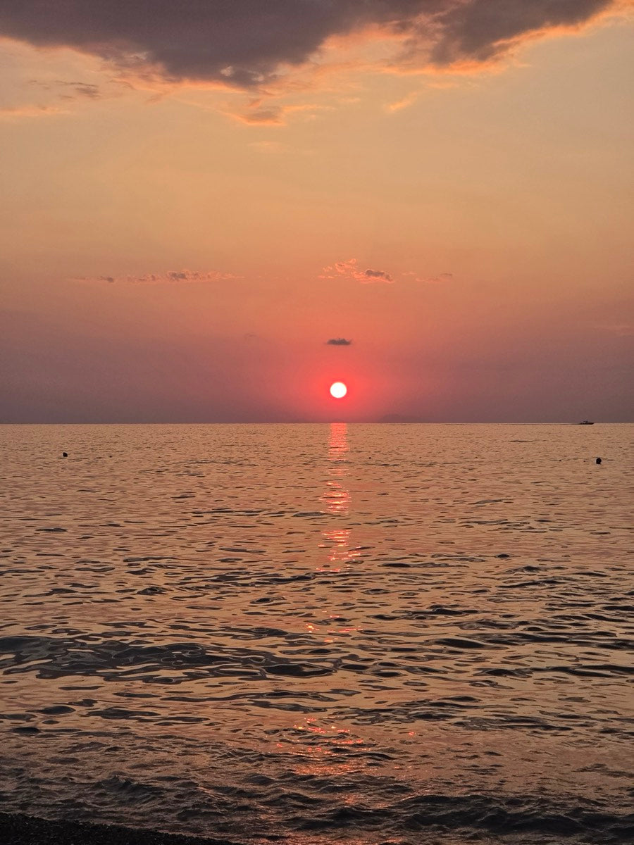 Sunset over the Tyrrhenian Sea